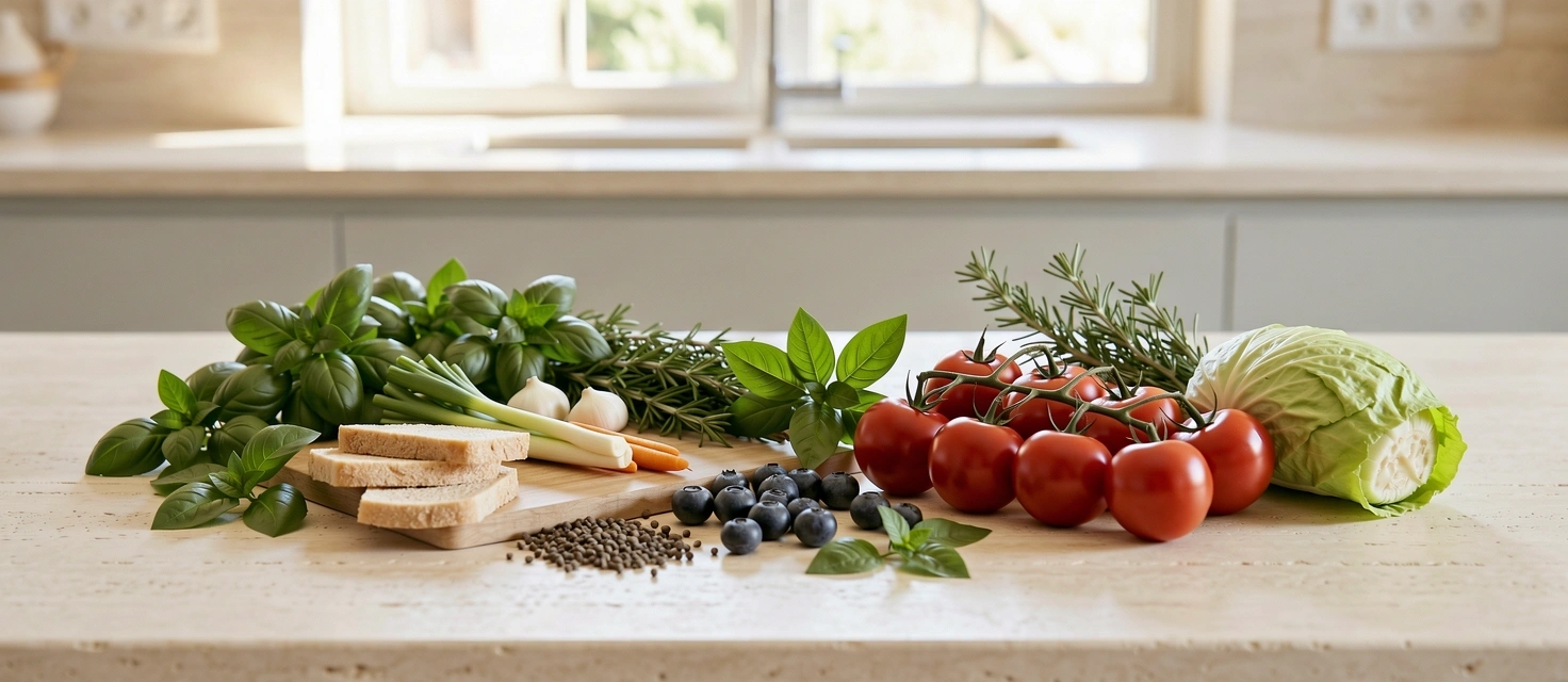 Ingredienti freschi e naturali